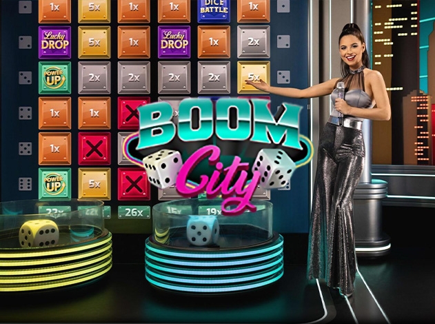 Boom City, Jogo de Cassino Online,Caça-níqueis, Roleta, Blackjack, Bônus de Boas-vindas